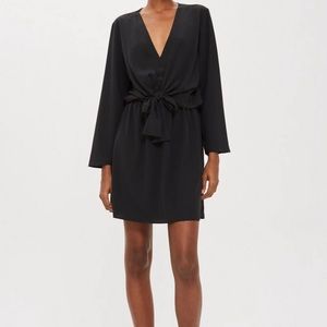 📦 SALE! Topshop Knot Front Mini Black Dress